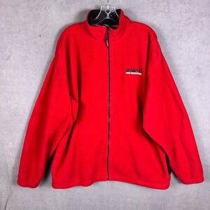 VTG ESPN ABC Jacket XL Men Sports World Wide Fleece Full Zip Pockets 80's‎
